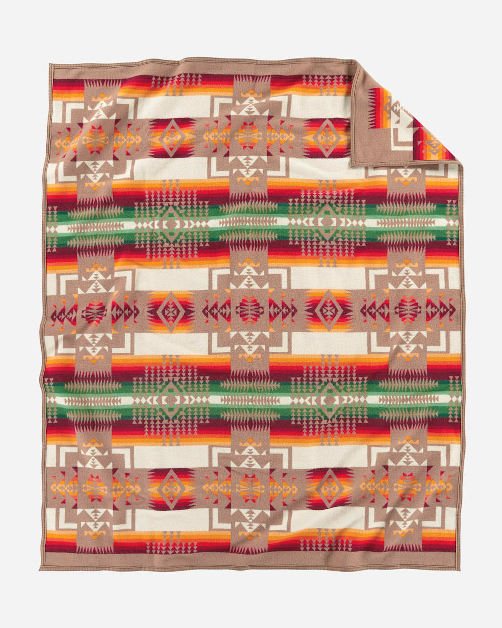 ALTERNATE VIEW OF CHIEF JOSEPH BLANKET IN TAN image number 2