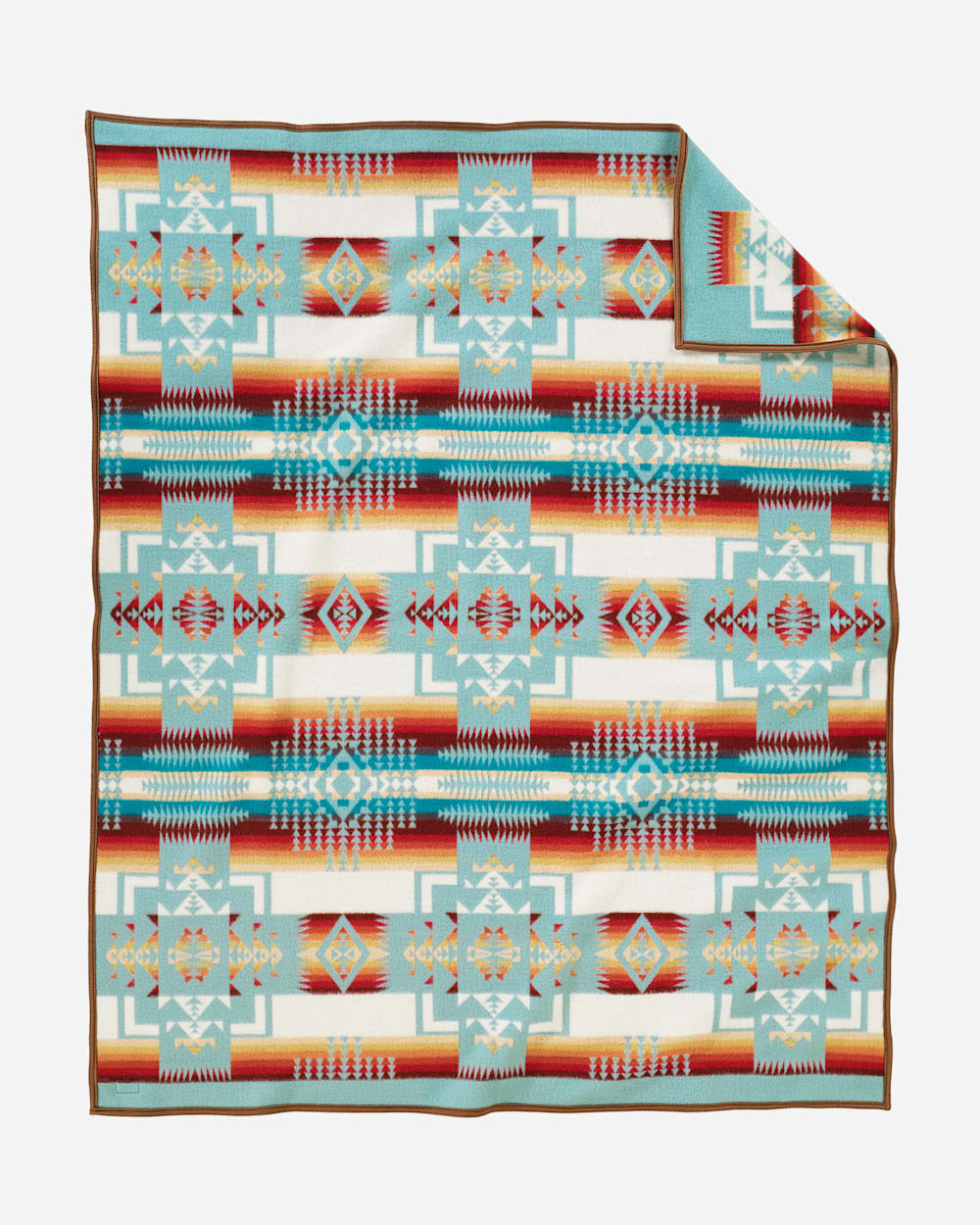 ADDITIONAL VIEW OF CHIEF JOSEPH BLANKET IN AQUA image number 2