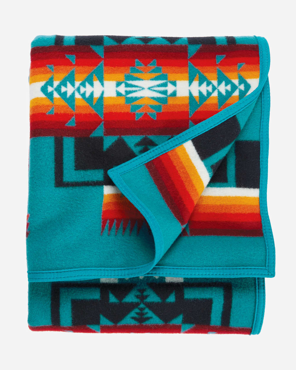 ADDITIONAL VIEW OF CHIEF JOSEPH BLANKET IN TURQUOISE image number 3