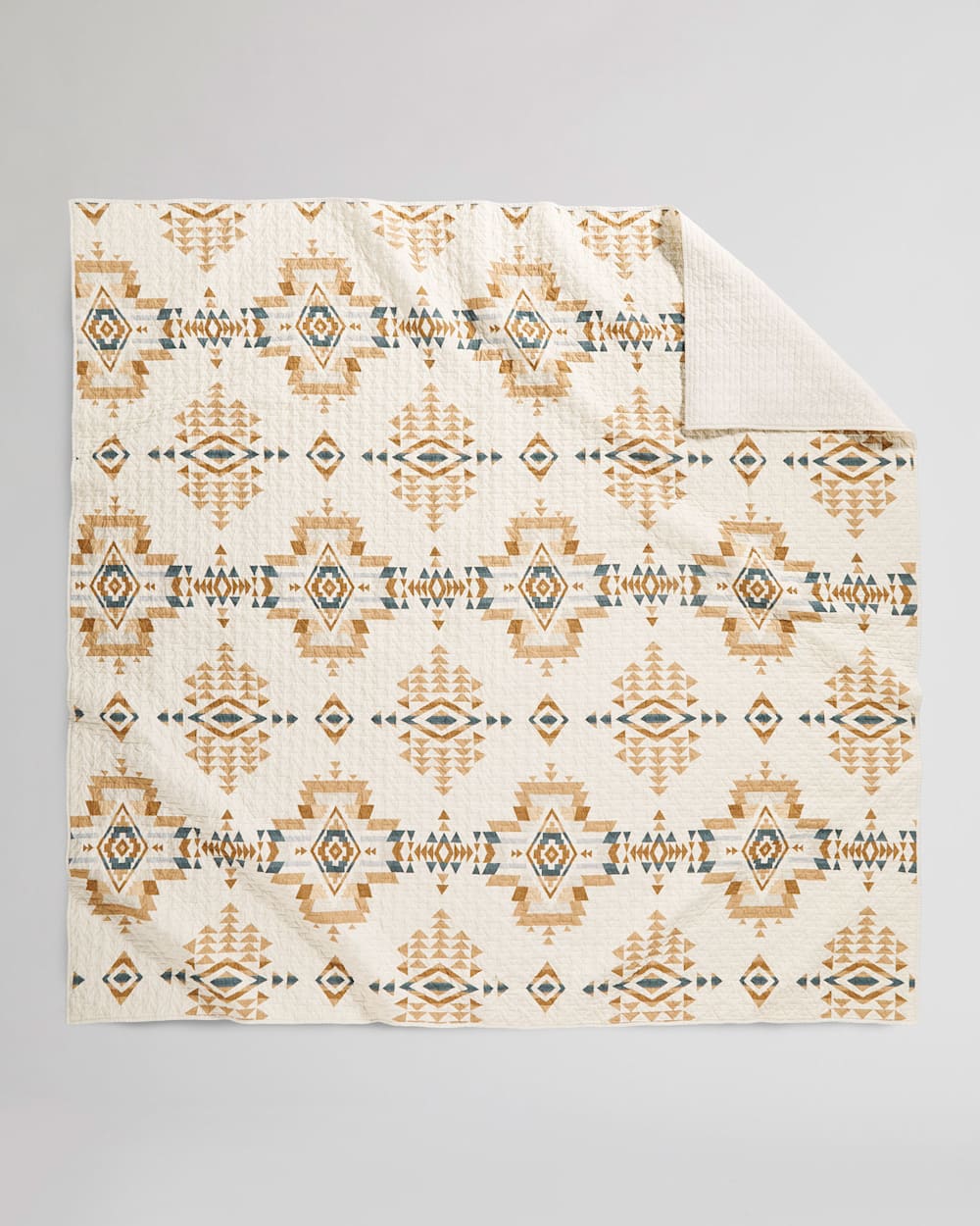 ROCK POINT PRINTED COVERLET SET IN BIRCH MULTI image number 2