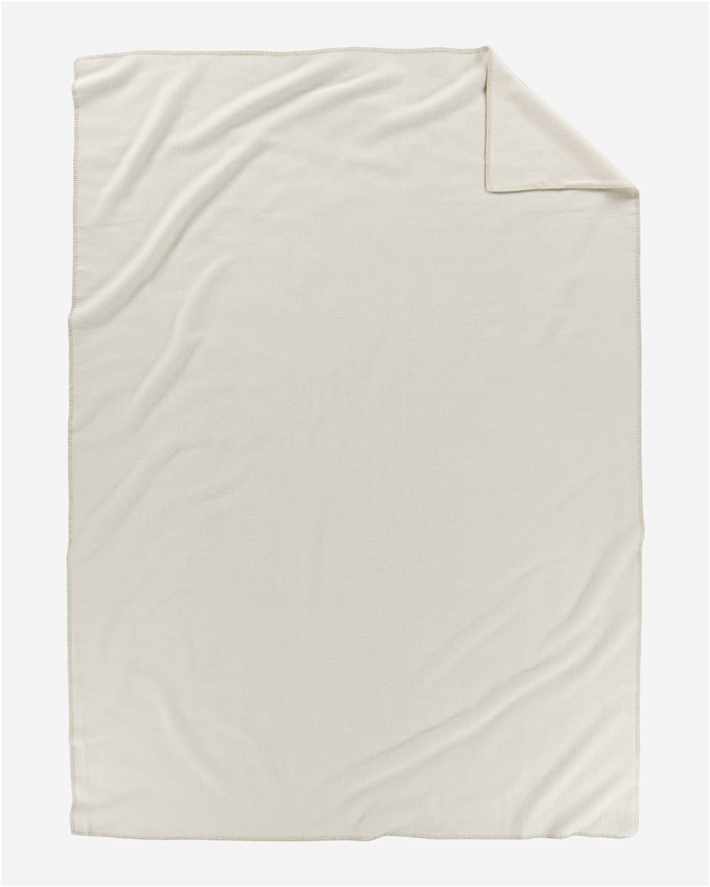 ALTERNATE VIEW OF ECO-WISE WOOL SOLID BLANKET IN WHITE image number 2