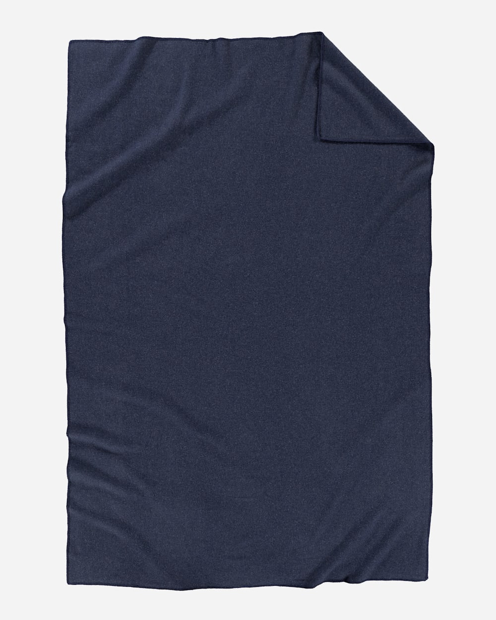 ALTERNATE VIEW OF ECO-WISE WOOL SOLID BLANKET IN NAVY HEATHER image number 2
