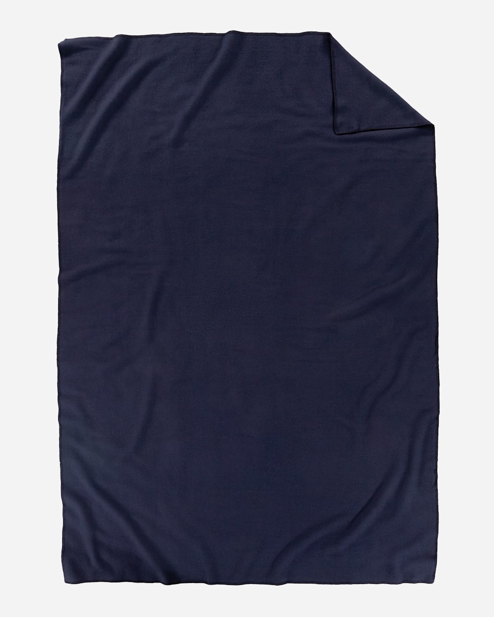 ADDITIONAL VIEW OF ECO-WISE WOOL SOLID BLANKET IN MIDNIGHT NAVY image number 2