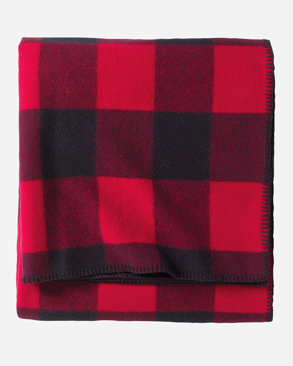 ECO-WISE WOOL PLAID/STRIPE BLANKET IN ROB ROY TARTAN FOLDED image number 1
