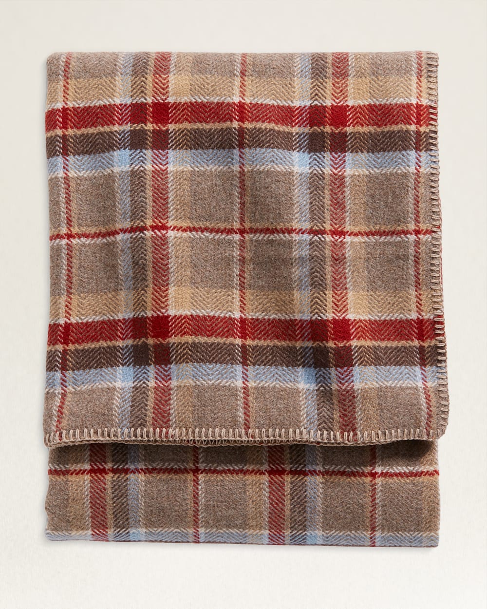 Shop Eco Wise Wool Plaid Stripe Blanket