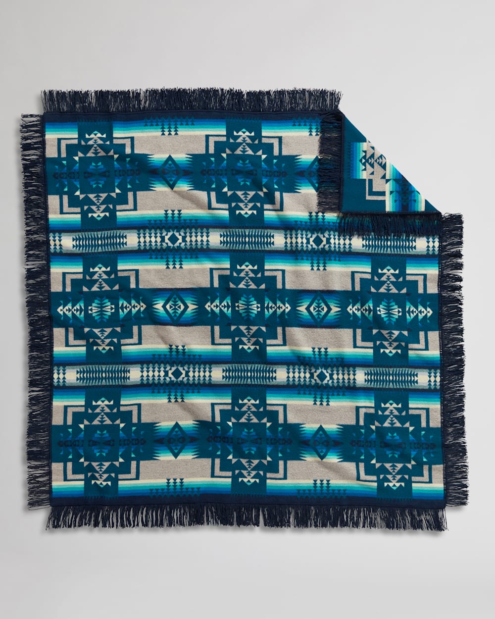 BACK VIEW OF CHIEF JOSEPH SHAWL IN AEGEAN image number 2