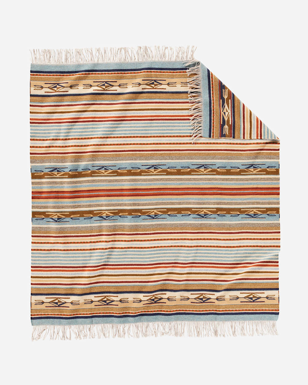 CHIMAYO THROW IN HARVEST TAN STRIPE image number 2