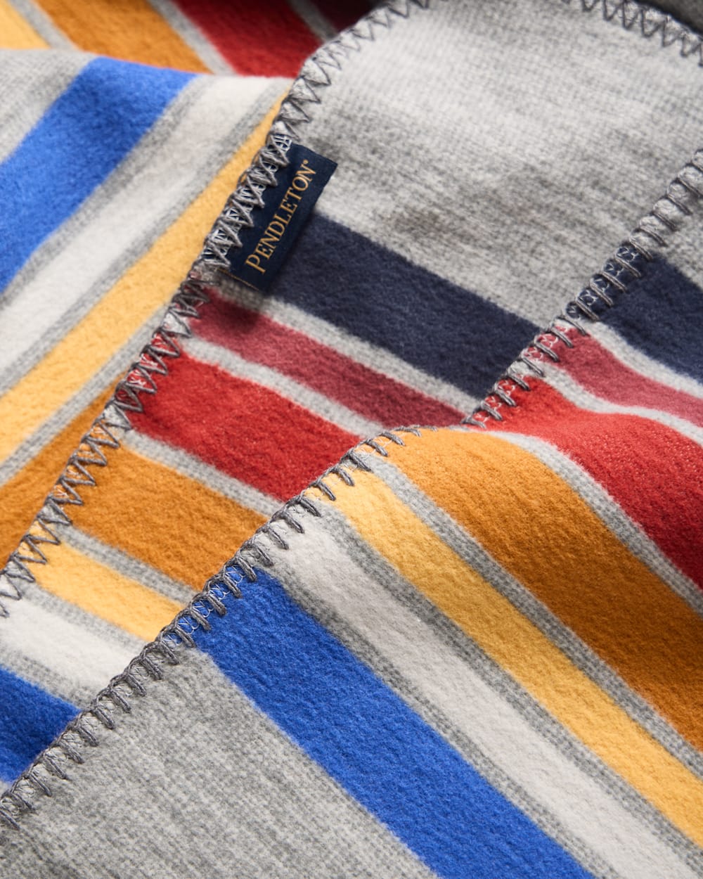 ALTERNATE VIEW OF YOSEMITE ORGANIC COTTON BABY BLANKET IN GREY image number 2