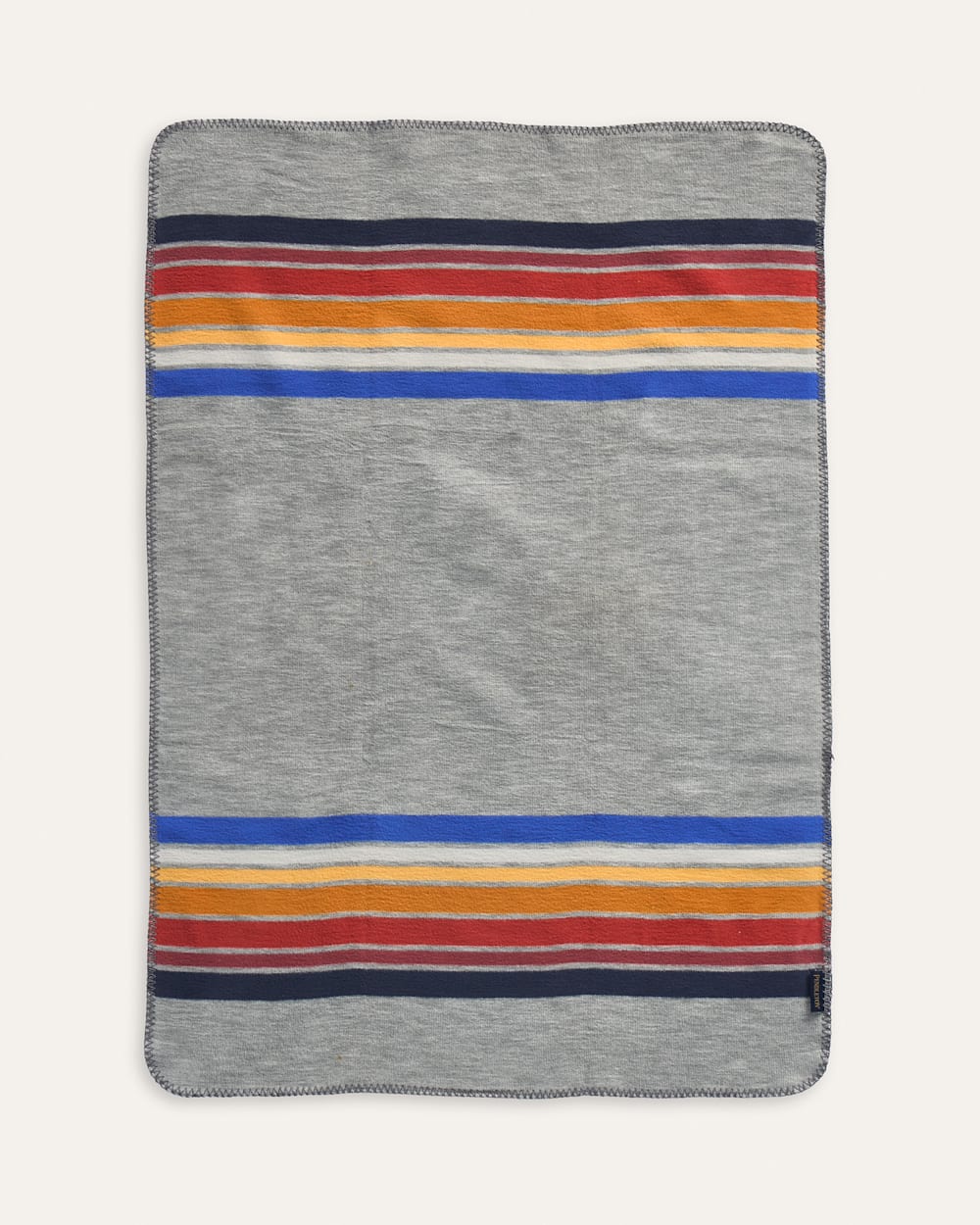 ALTERNATE VIEW OF YOSEMITE ORGANIC COTTON BABY BLANKET IN GREY image number 4