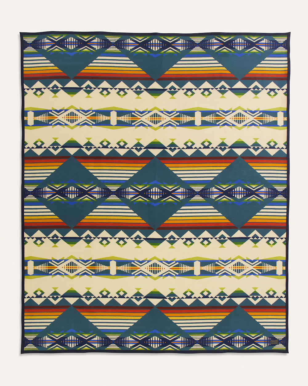 ALTERNATE VIEW OF CREEKSIDE BLANKET IN BLUE MULTI image number 3