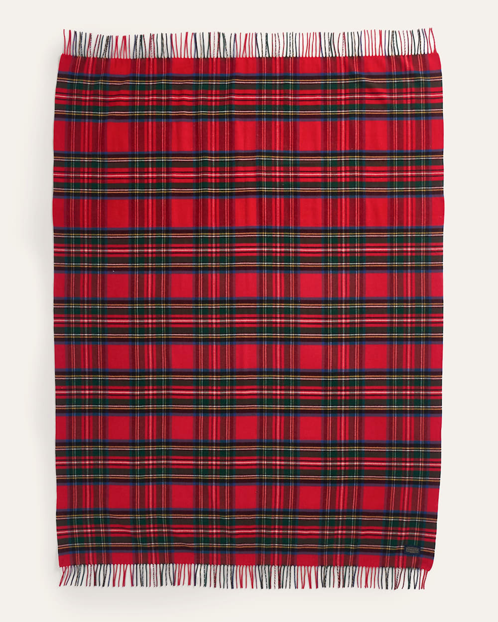 PLAID 5TH AVENUE MERINO THROW image number 2