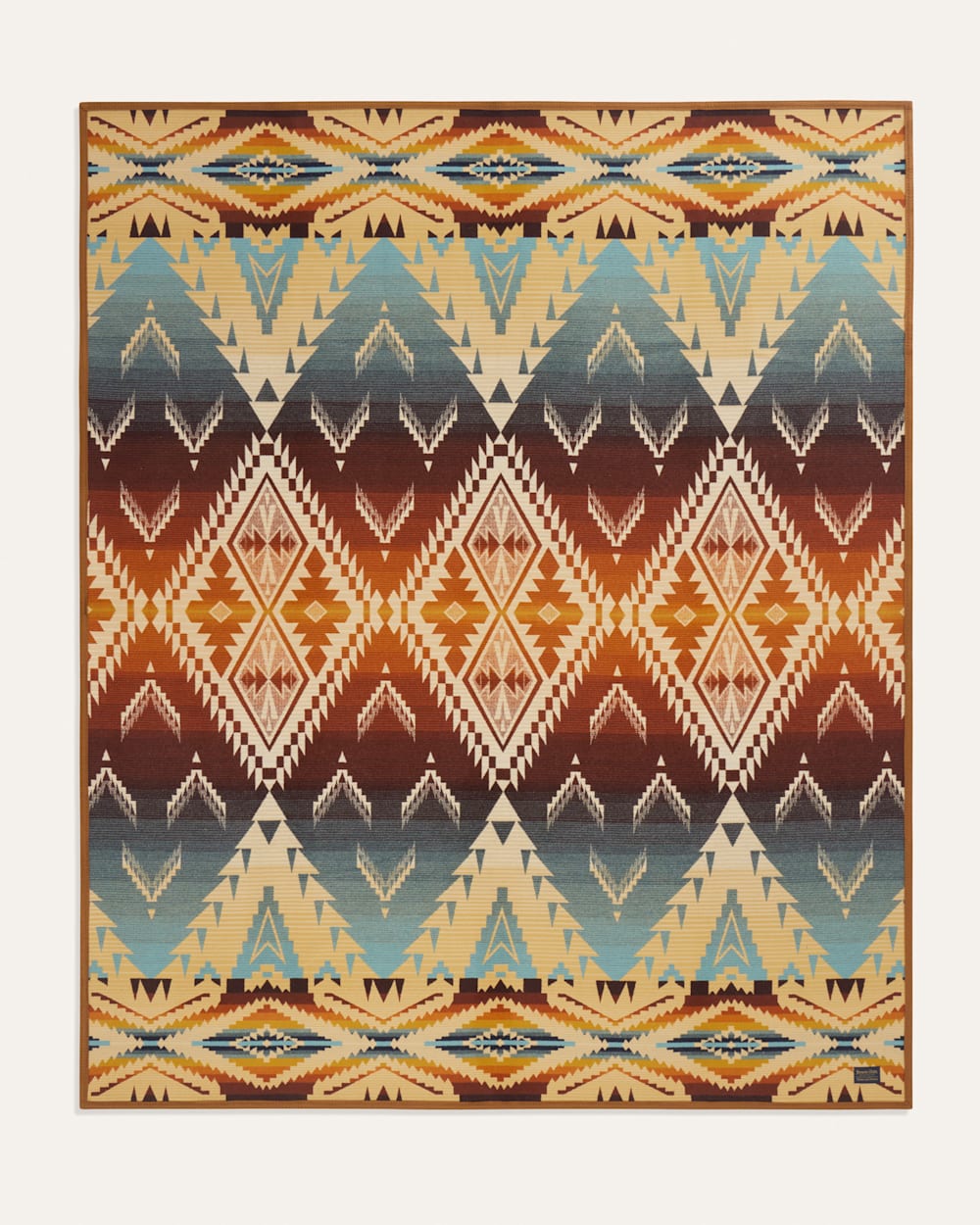 ALTERNATE VIEW OF HELENA RIDGE BLANKET IN SAND MULTI image number 3