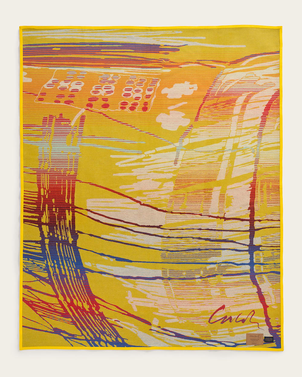 ALTERNATE VIEW OF CHIHULY BLANKET #28 IN BRIGHT MULTI image number 2