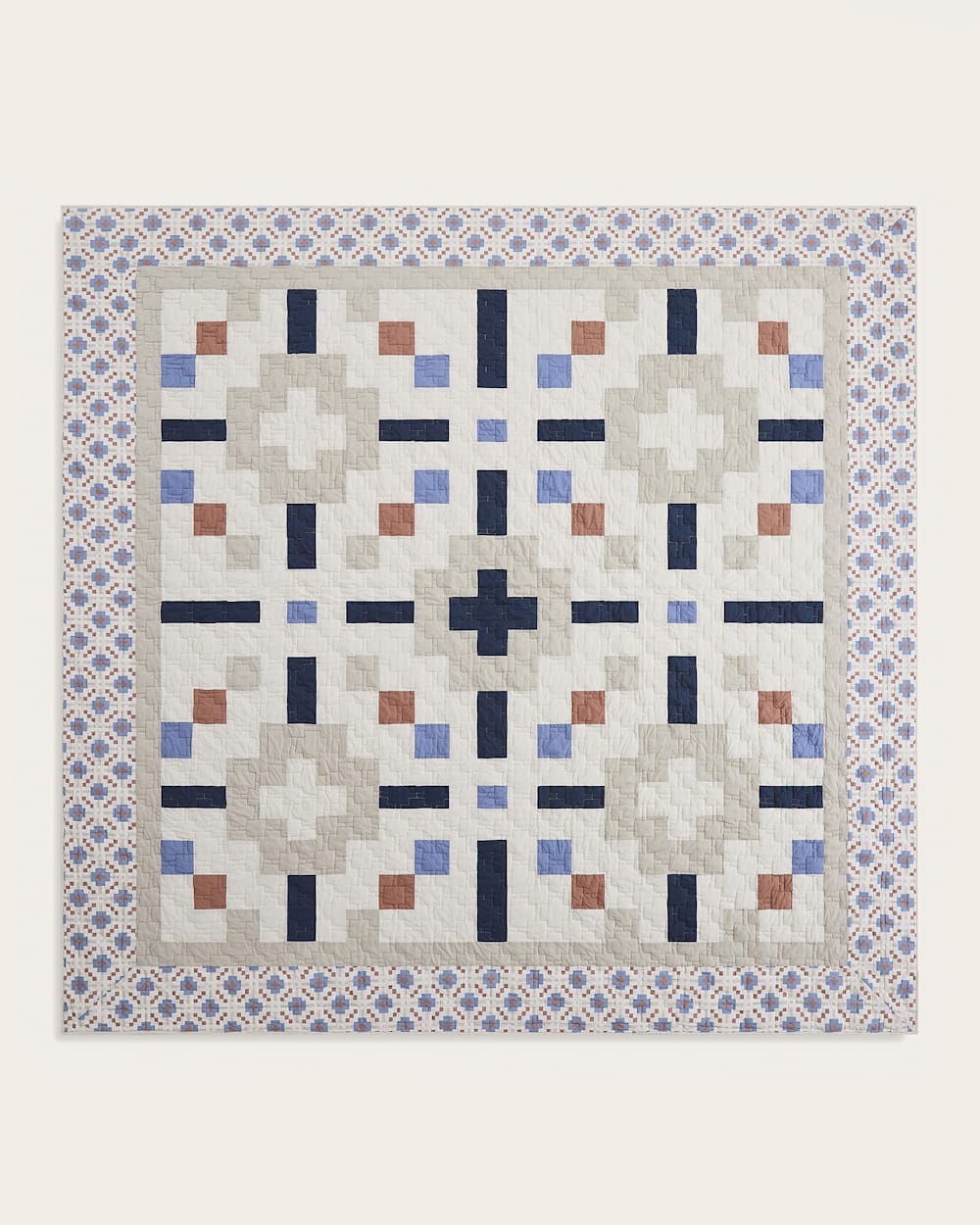 ALTERNATE VIEW OF MEADOW SUMMIT QUILT SET IN IVORY MULTI image number 2