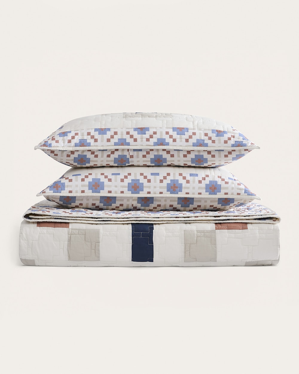 ALTERNATE VIEW OF MEADOW SUMMIT QUILT SET IN IVORY MULTI image number 5