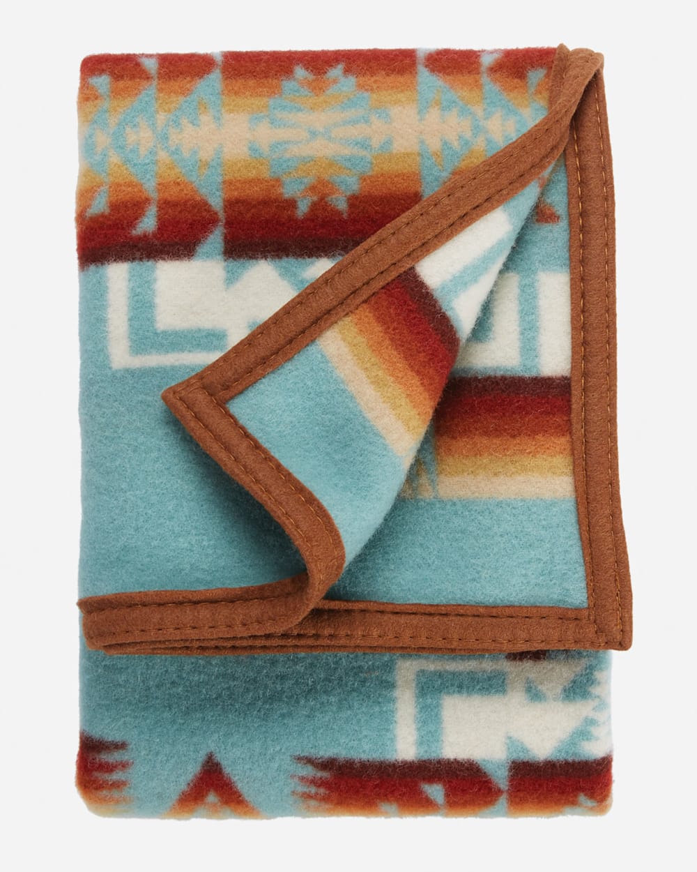 ADDITIONAL VIEW OF CHIEF JOSEPH CRIB BLANKET IN AQUA image number 3