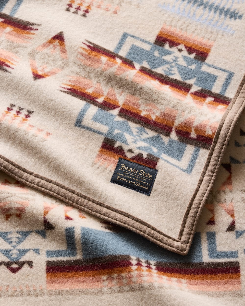 ALTERNATE VIEW OF CHIEF JOSEPH CRIB BLANKET IN ROSEWOOD image number 4