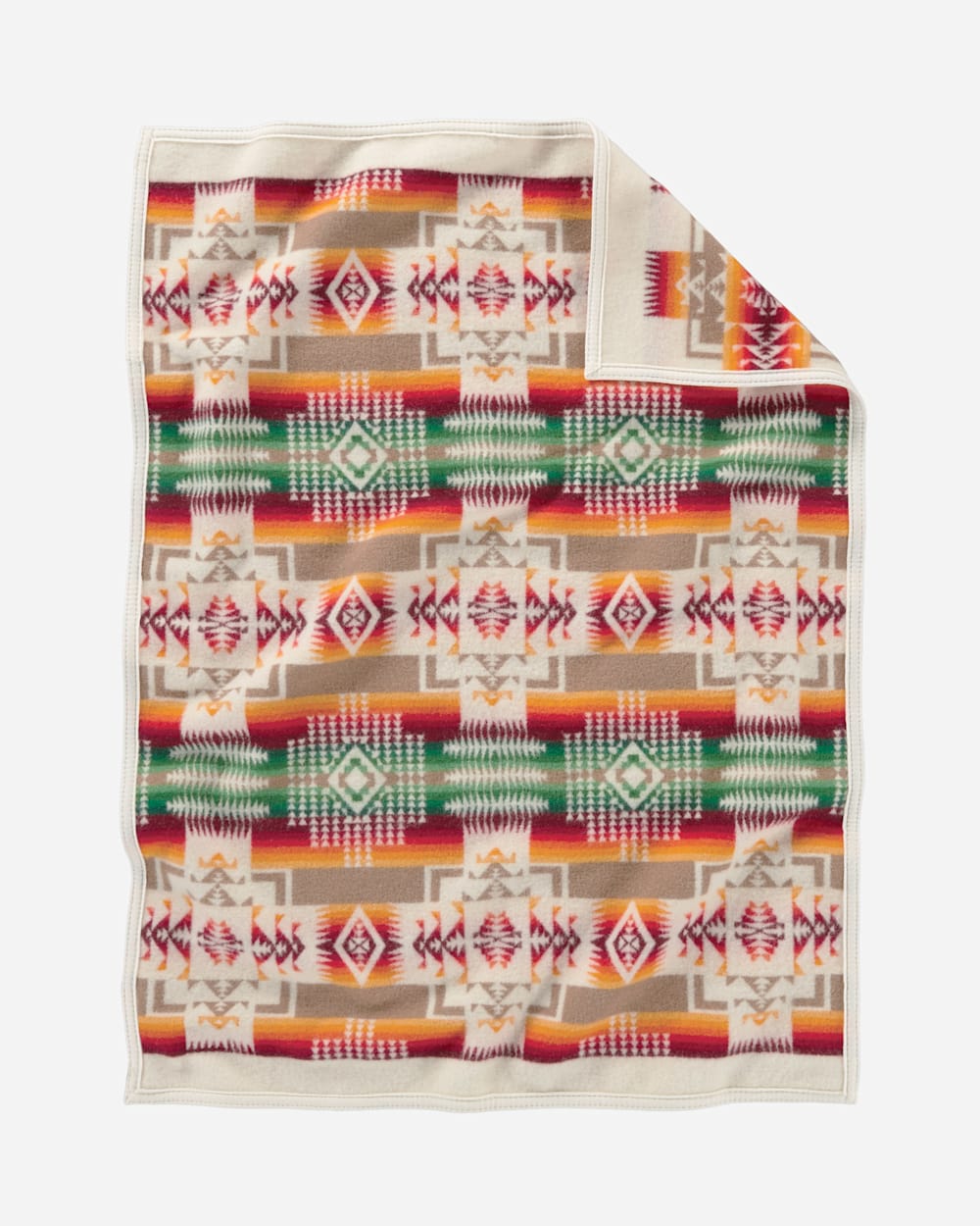 ADDITIONAL VIEW OF CHIEF JOSEPH CRIB BLANKET IN WHITE image number 2