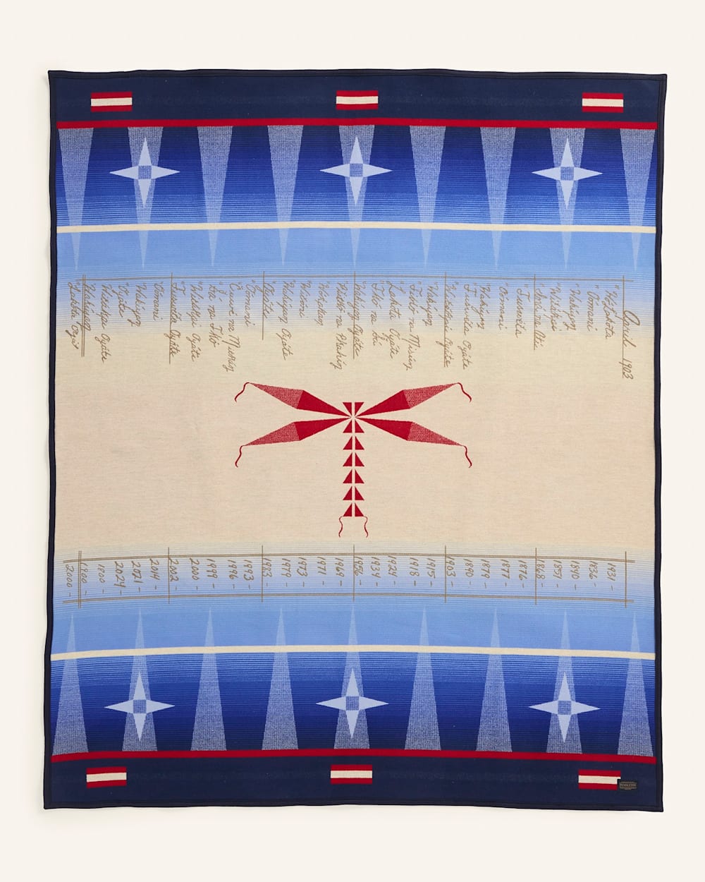 JOURNEY BLANKET IN BLUE MULTI image number 1