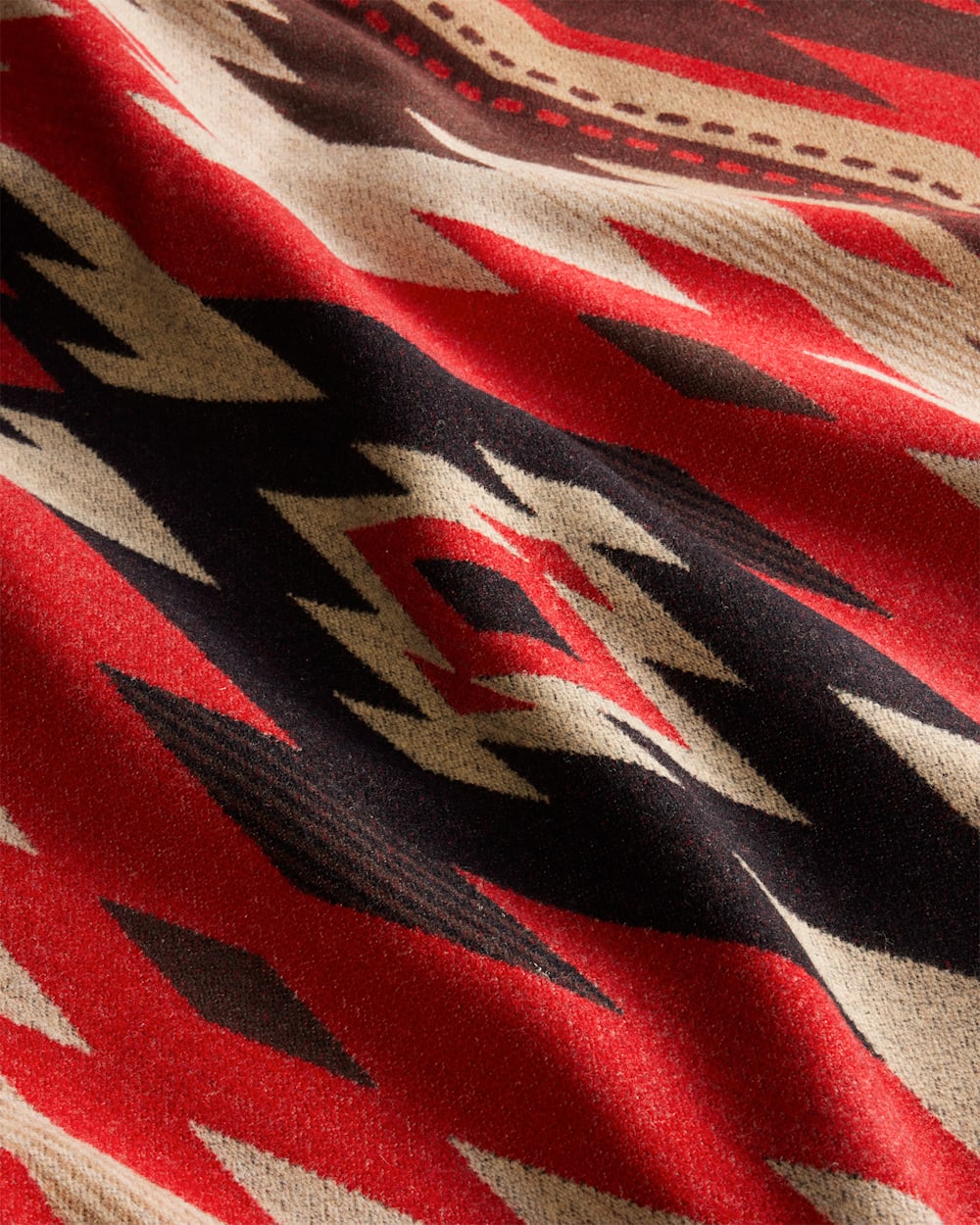 ALTERNATE VIEW OF CROWN POINT BLANKET IN RED/BROWN image number 2