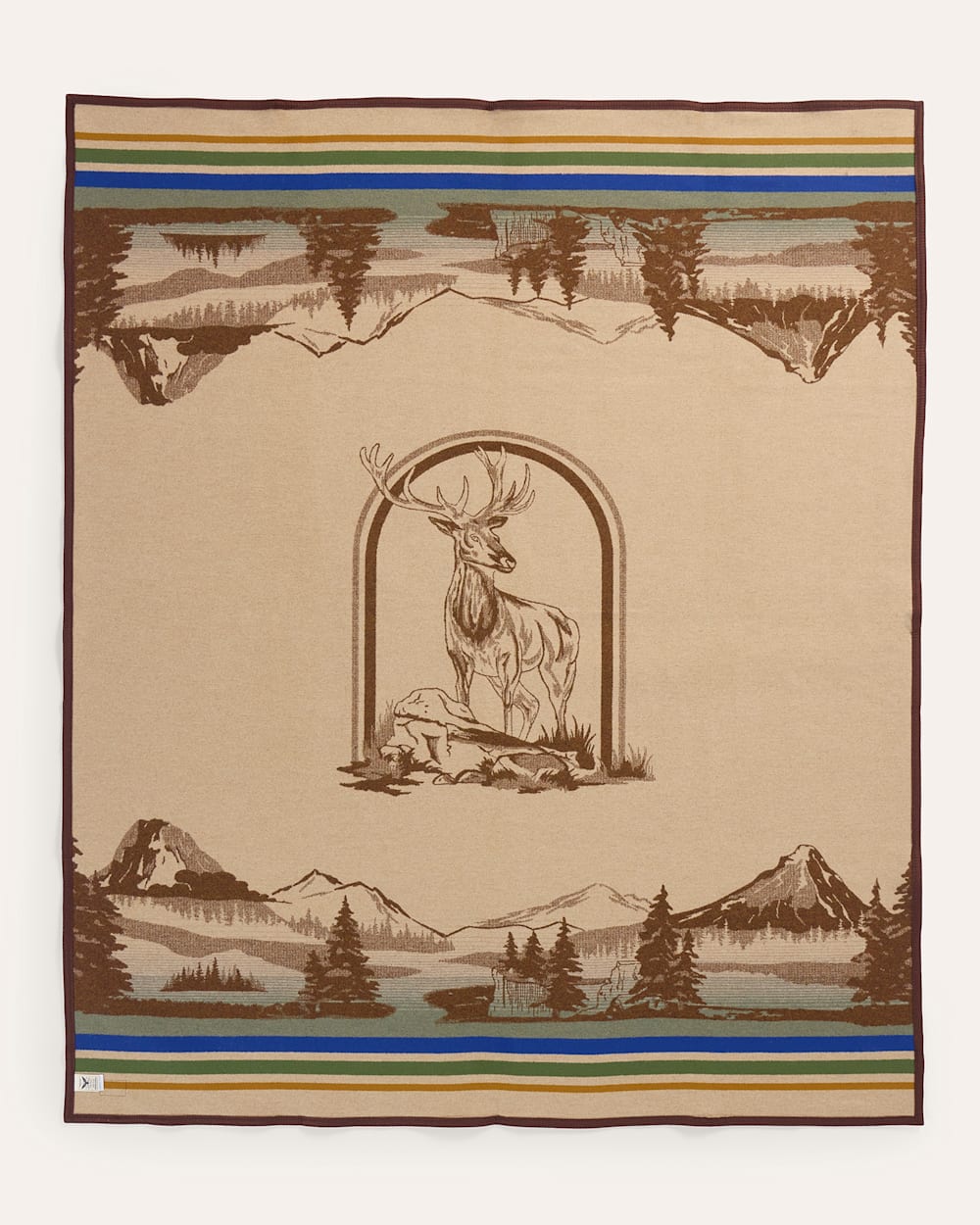 ALTERNATE VIEW OF LOOKOUT VALLEY BLANKET IN BROWN image number 4