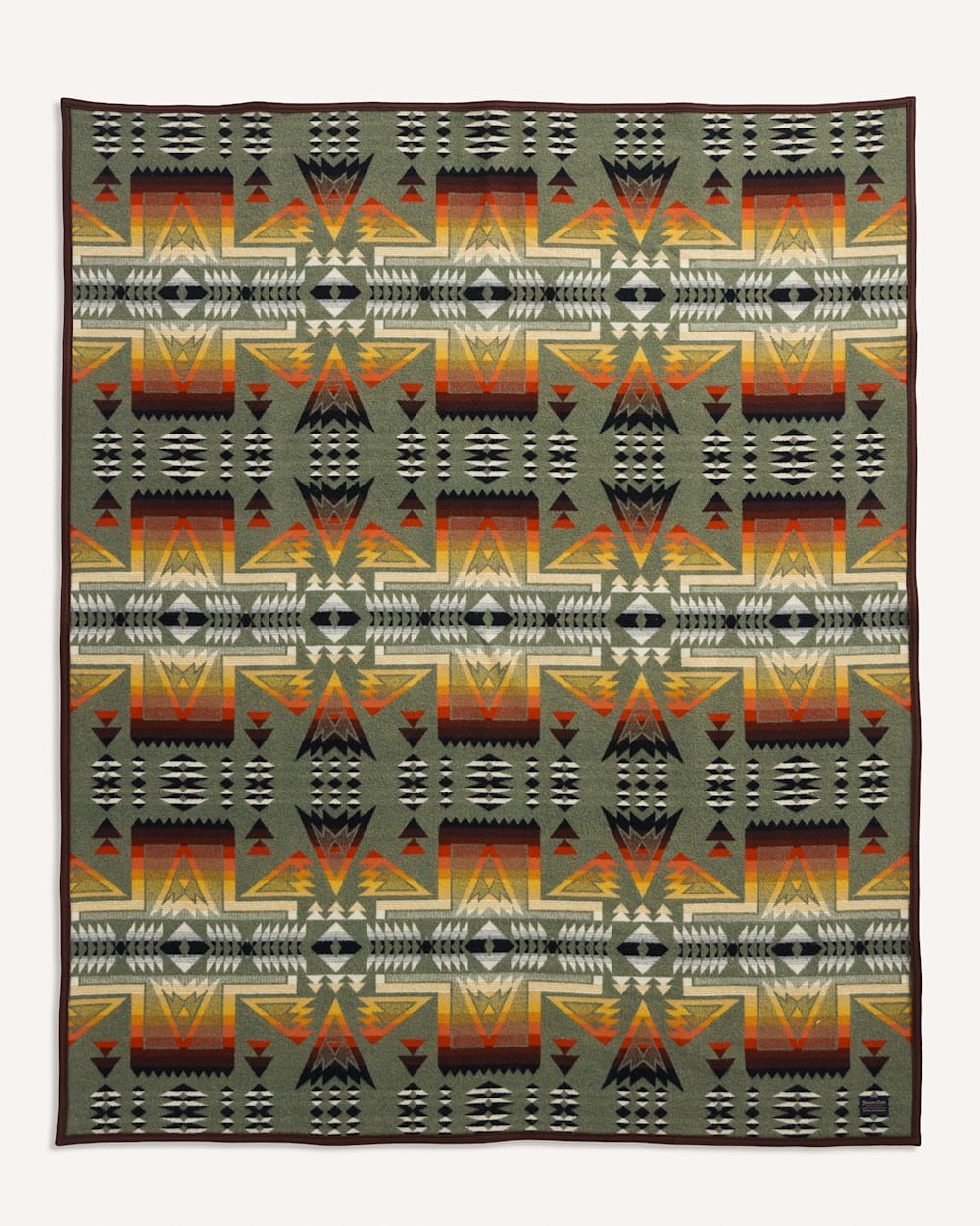 ALTERNATE VIEW OF PONDEROSA BLANKET IN GREEN MULTI image number 3