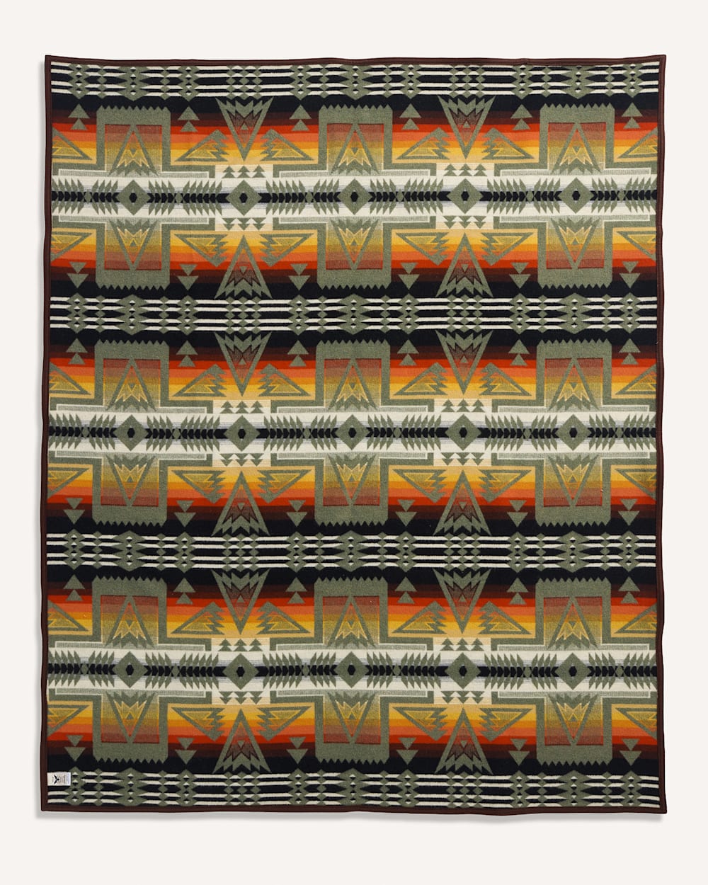 ALTERNATE VIEW OF PONDEROSA BLANKET IN GREEN MULTI image number 4