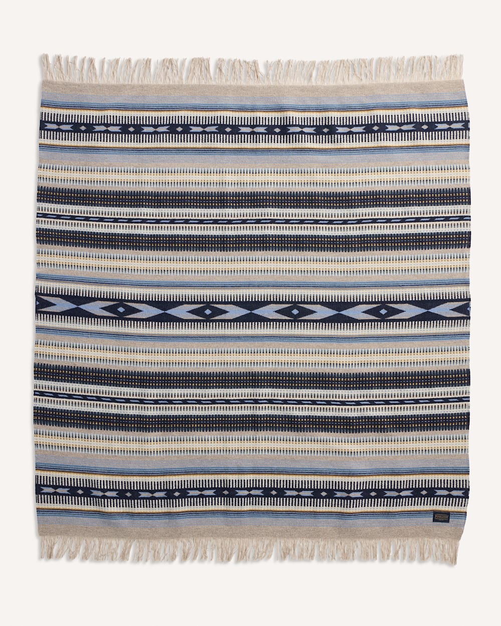 ALTERNATE VIEW OF RIO BRAVO THROW IN BLUE STRIPE image number 3
