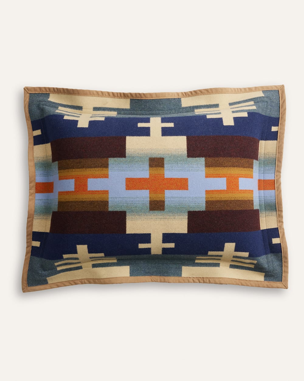 SHIPROCK SHAM IN BLUE/TAN MIX image number 1