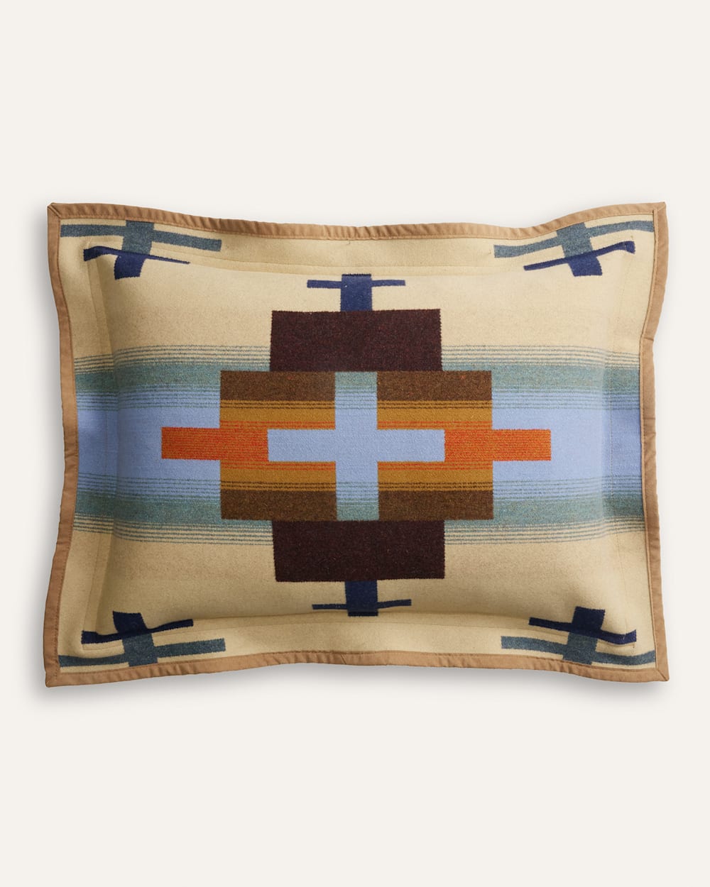 ALTERNATE VIEW OF SHIPROCK SHAM IN BLUE/TAN MIX image number 2