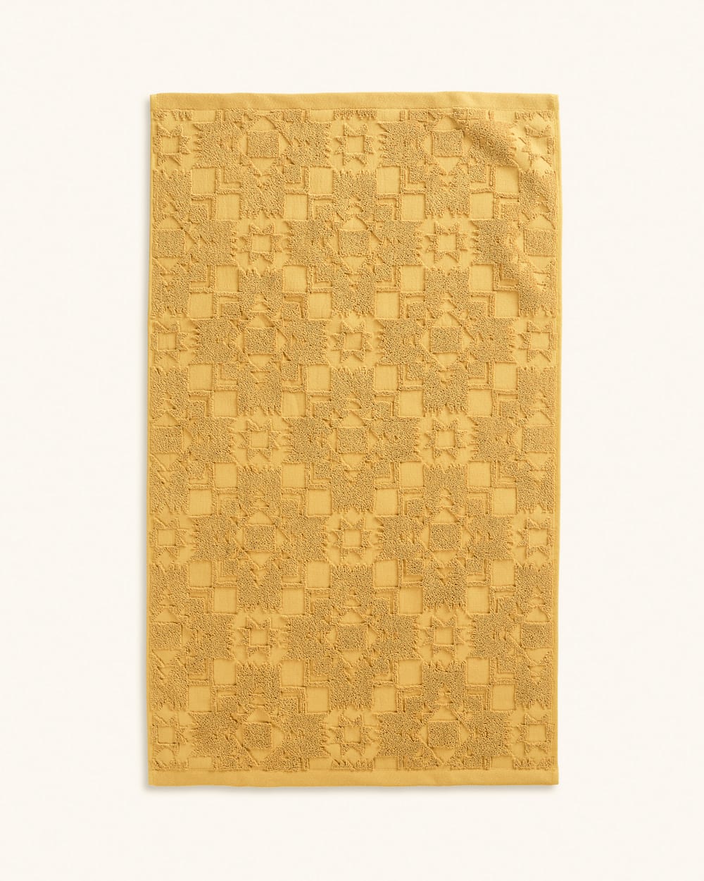 ALTERNATE VIEW OF SCULPTED TOWEL COLLECTION IN OCHRE image number 4