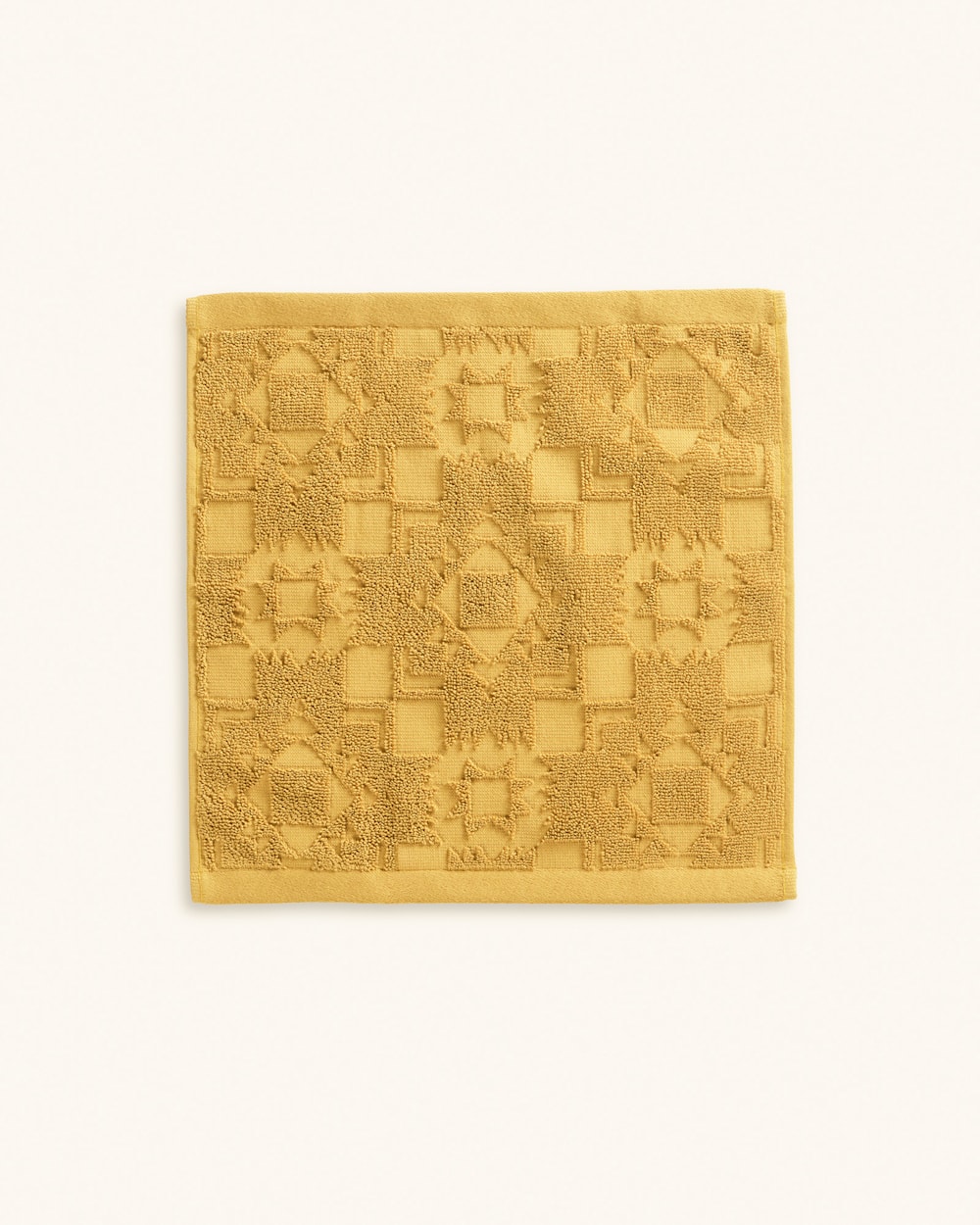 ALTERNATE VIEW OF SCULPTED TOWEL COLLECTION IN OCHRE image number 5
