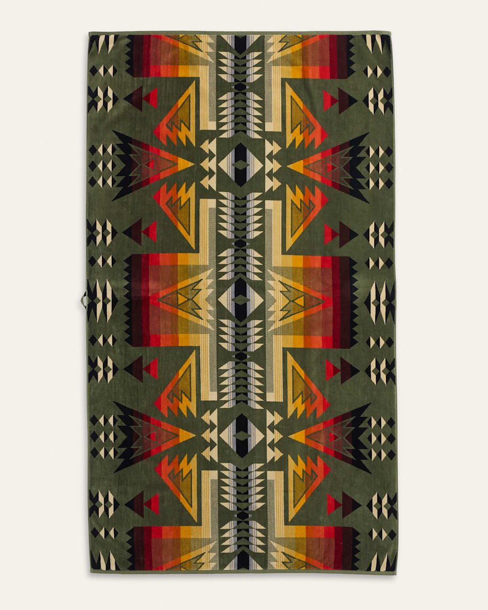 PONDEROSA SPA TOWEL IN GREEN MULTI image number 1