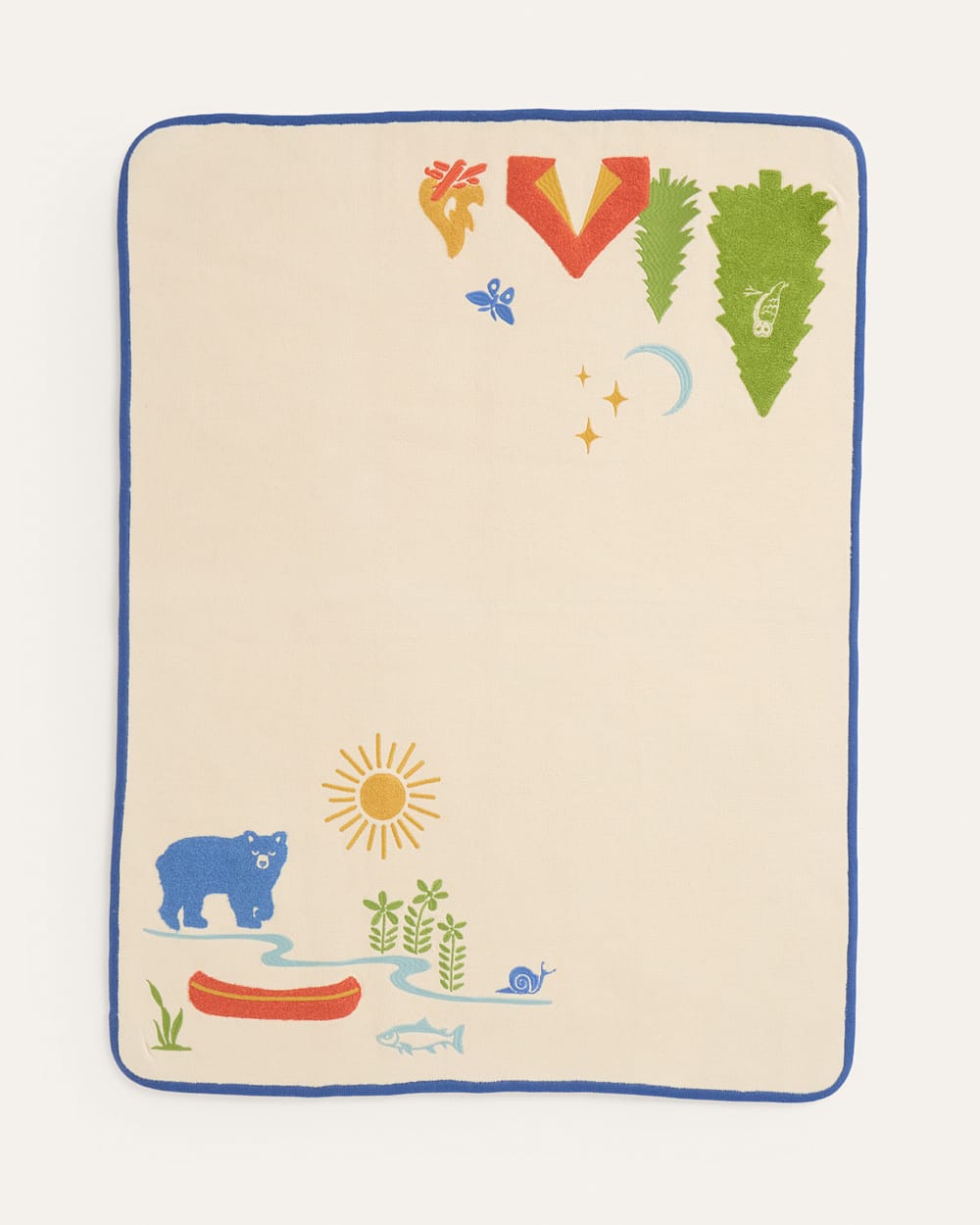 ALTERNATE VIEW OF CUB CREEK SHERPA STROLLER BLANKET IN MULTI image number 2