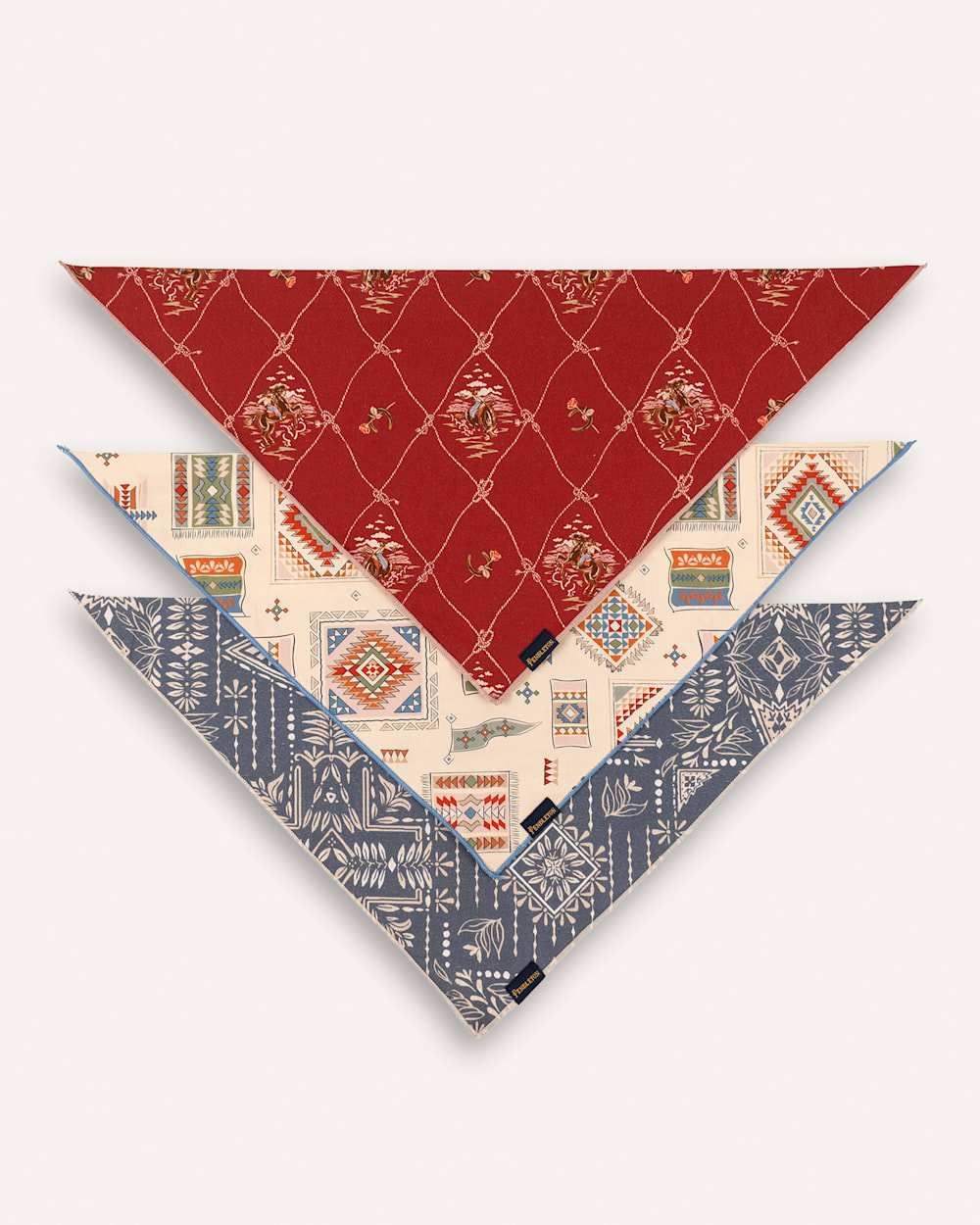 ALTERNATE VIEW OF PET BANDANA 3PK IN VINTAGE WEST image number 3