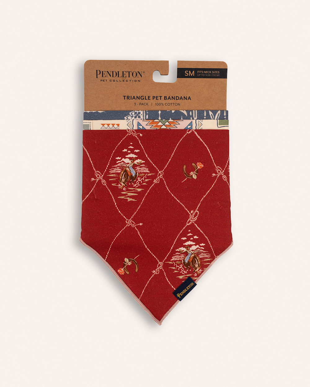 ALTERNATE VIEW OF PET BANDANA 3PK IN VINTAGE WEST image number 4
