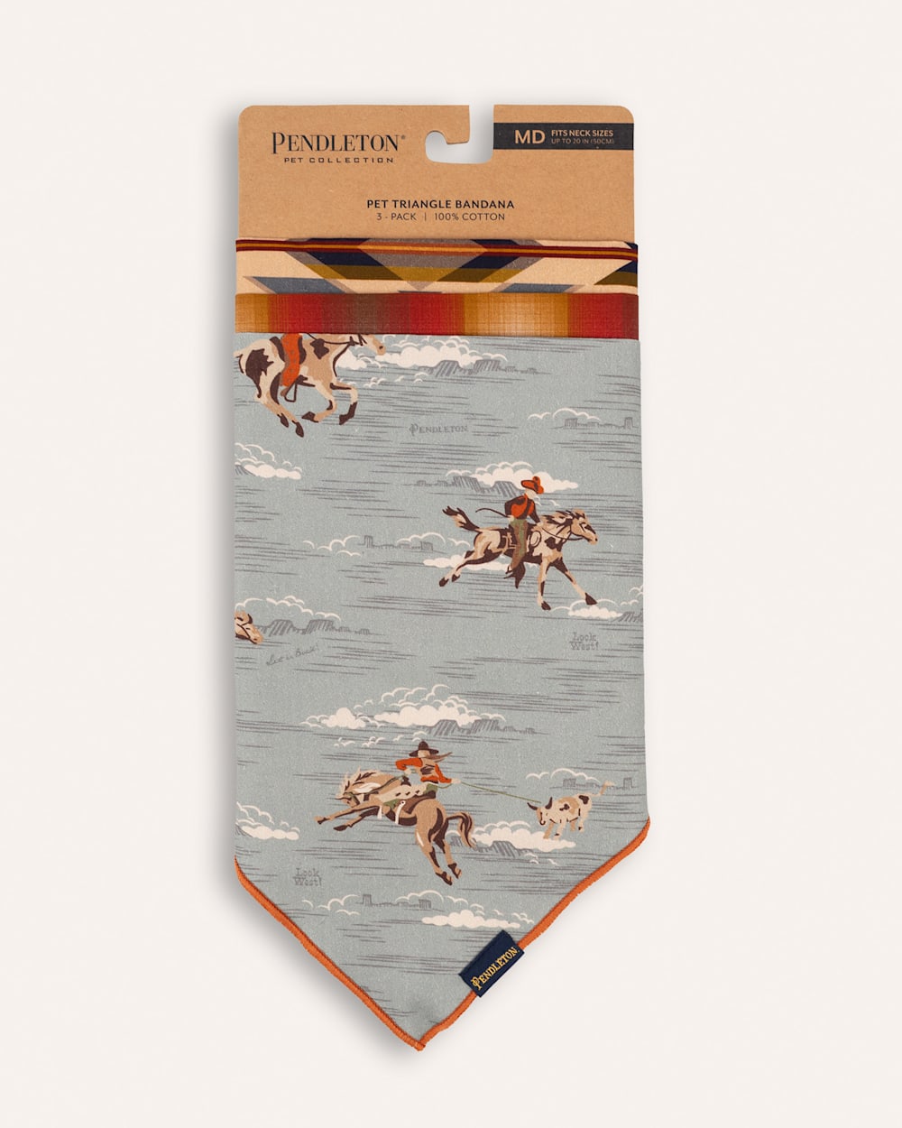 ALTERNATE VIEW OF PET BANDANA 3PK IN RIDERS RANGE image number 4