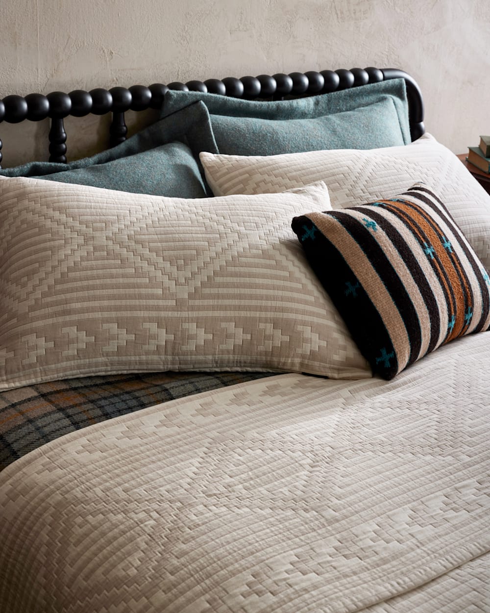 GANADO COTTON MATELASSE COVERLET COLLECTION IN BEIGE image number 1