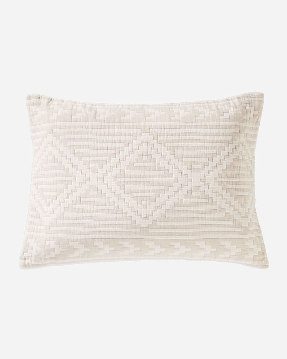 ALTERNATE VIEW OF GANADO COTTON MATELASSE COVERLET COLLECTION IN BEIGE image number 5