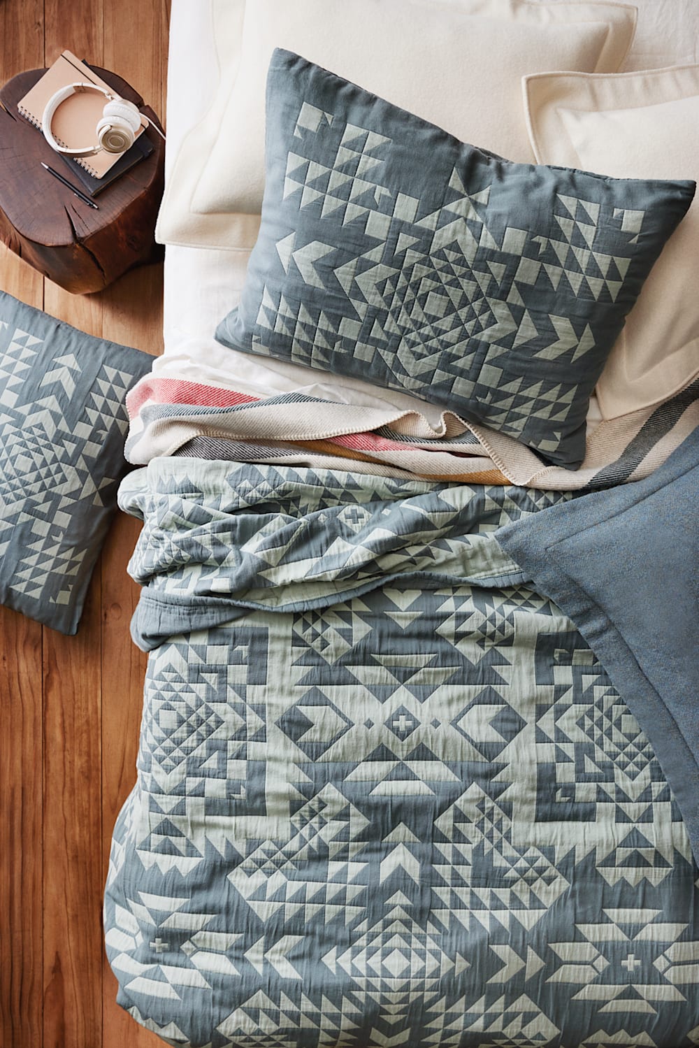 OPAL SPRINGS COTTON MATELASSE COVERLET COLLECTION IN BALSAM image number 1