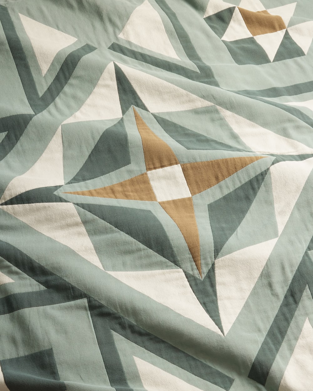 QUILTED STAR COTTON MATELASSE COVERLET COLLECTION IN SHALE image number 2