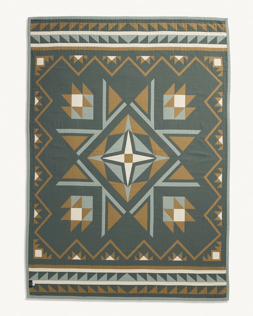 QUILTED STAR COTTON MATELASSE COVERLET COLLECTION IN SHALE image number 4