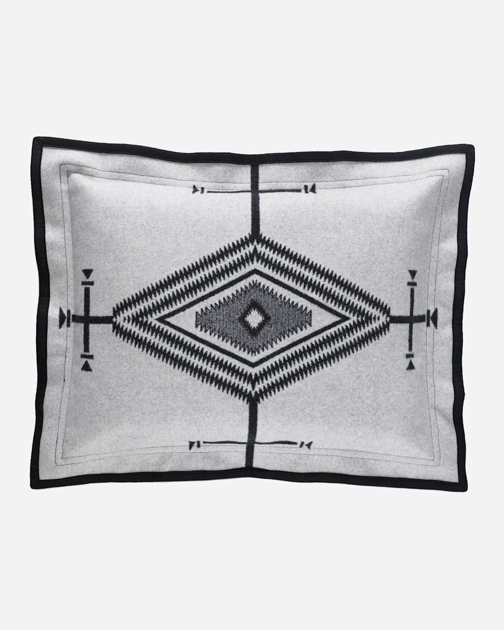ALTERNATE VIEW OF LOS OJOS JACQUARD BEDDING COLLECTION IN BLACK/WHITE image number 6
