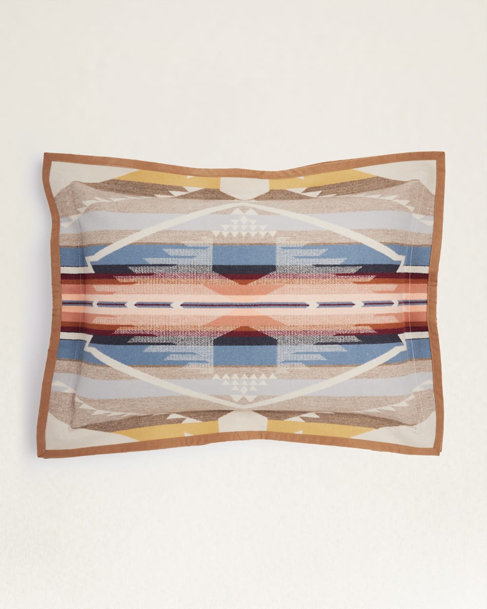 ALTERNATE VIEW OF WHITE SANDS JACQUARD BEDDING COLLECTION IN TAN image number 5