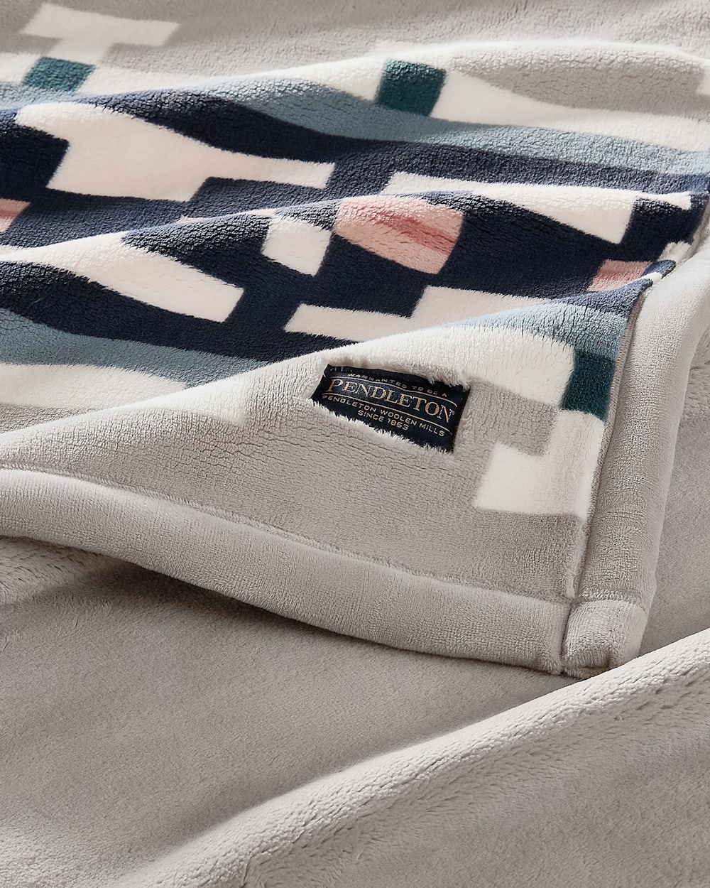 ALTERNATE VIEW OF PLUSH REVERSIBLE THROW IN SANDHILLS image number 3