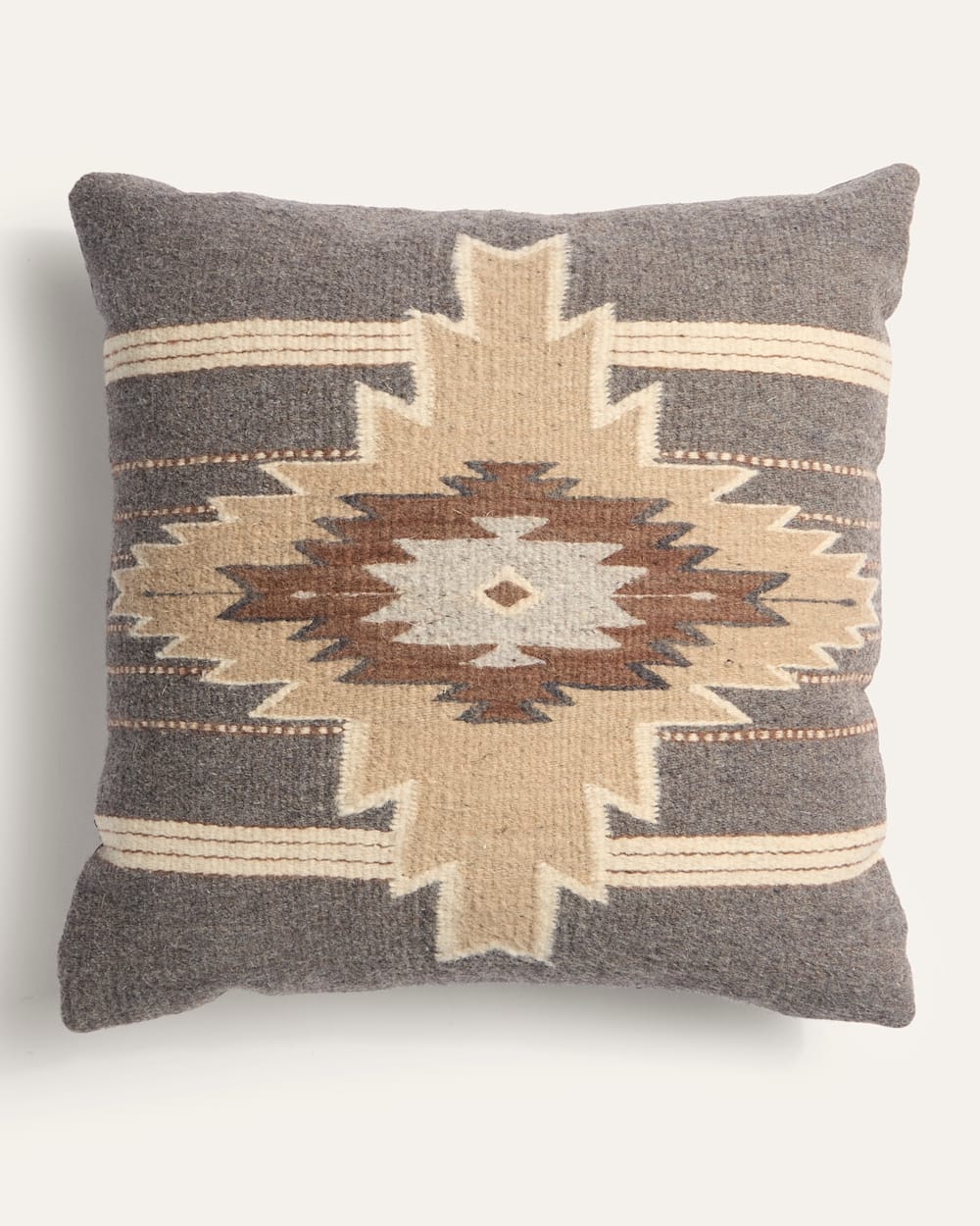 SHINING STAR SQUARE PILLOW IN GREY image number 1