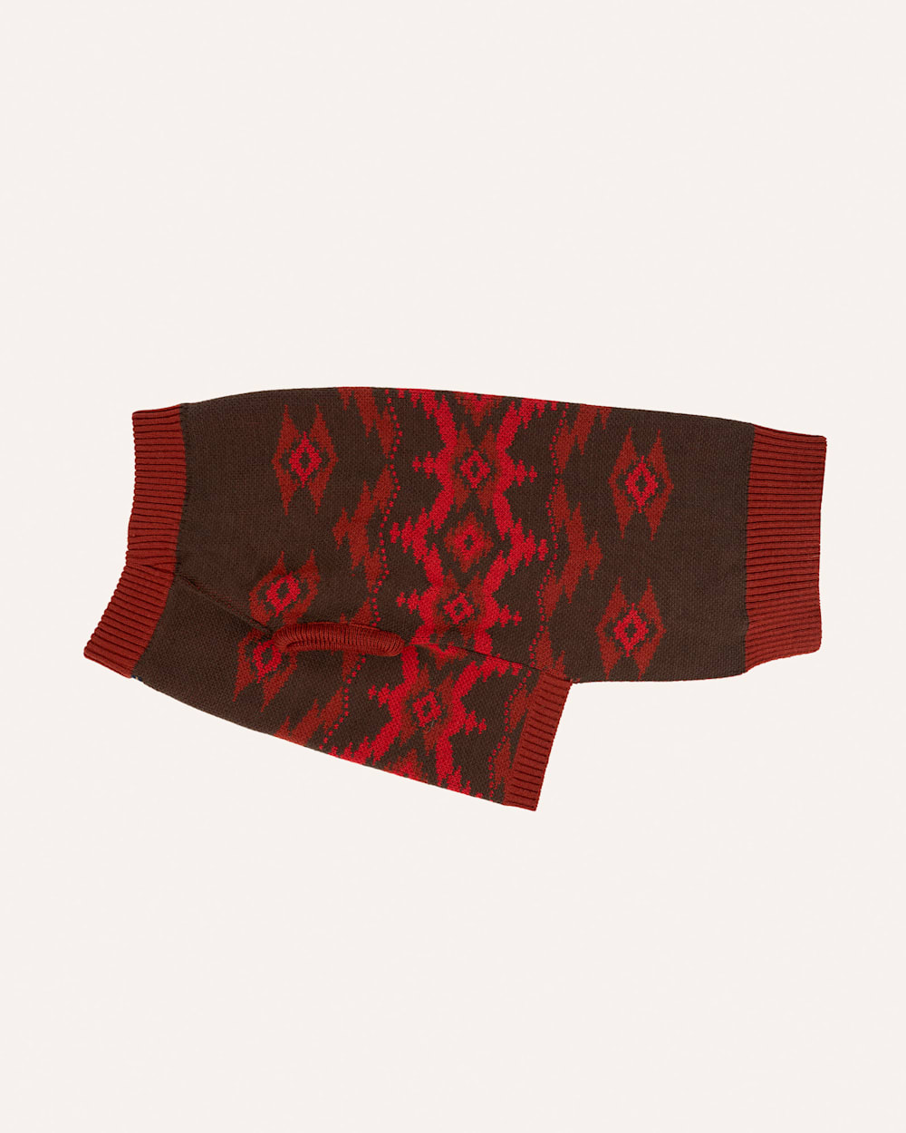 ALTERNATE VIEW OF CROWN POINT PET SWEATER IN RED MULTI image number 4