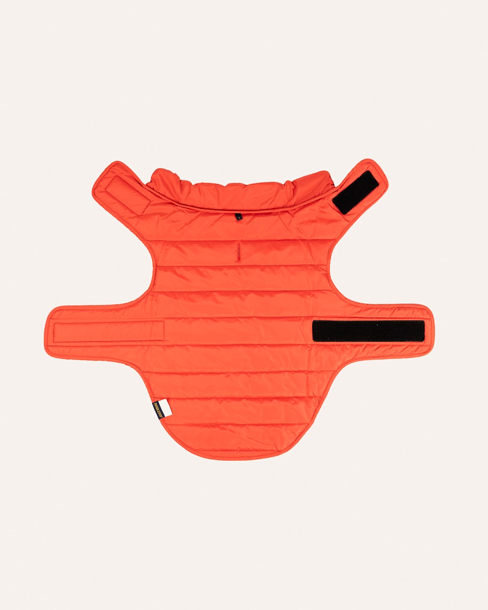 ALTERNATE VIEW OF CROWN POINT PET PUFFER COAT IN ORANGE MULTI image number 4