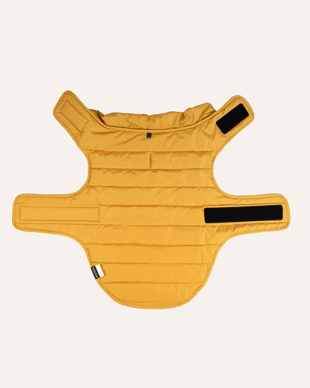 ALTERNATE VIEW OF SALMON FALLS PET PUFFER COAT IN BLUE/GOLD MULTI image number 5
