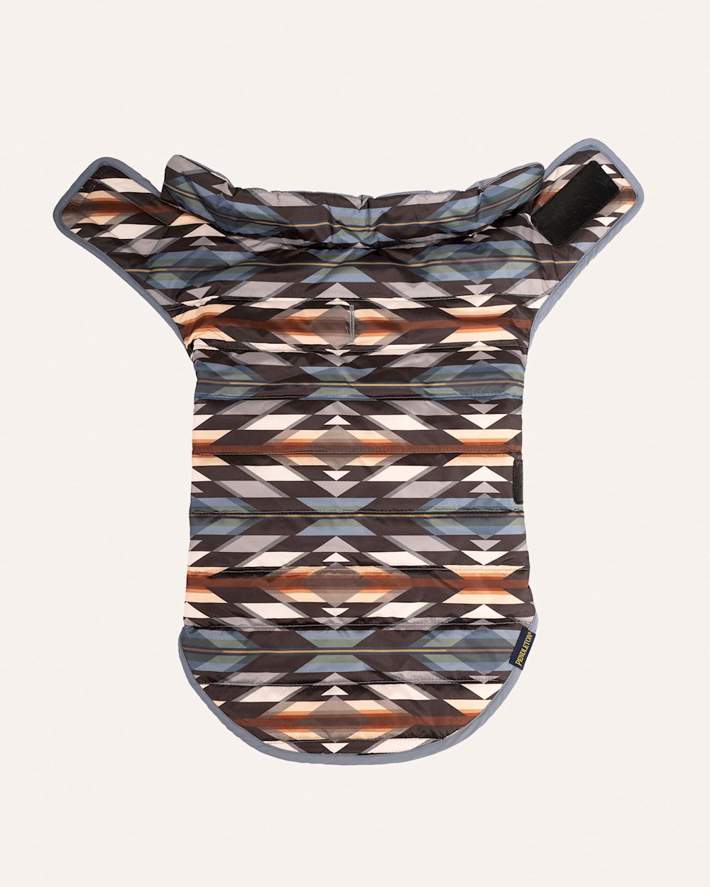 ALTERNATE VIEW OF WYETH TRAIL PET PUFFER COAT IN OXFORD/GREY MULTI image number 5